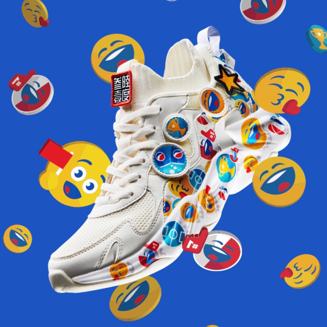 361x百事emoji联名男鞋q弹运动鞋