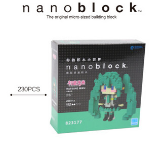 日本nanoblock儿童成人积木玩具钻石迷你小颗粒拼插拼搭微型积木人物系列初音未来 12岁+ 823177