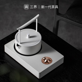 三界茶具 观山电陶炉煮茶套装不锈钢茶壶自动上水烧水泡茶煮茶器