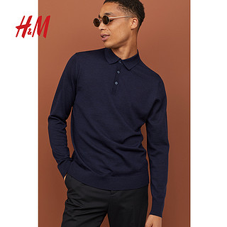 H&M HM0378124 男士羊毛Polo衫