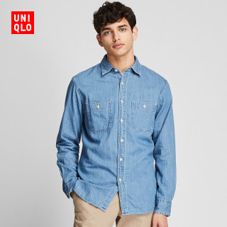 UNIQLO 优衣库 419017 男士牛仔工装衬衫
