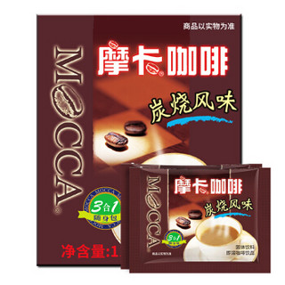 mocca 摩卡 三合一速溶咖啡 炭烧口味 112g