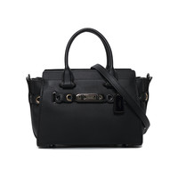 COACH 蔻驰 Swagger 27系列 女士手提斜挎包 中号 黑色 21351-BLK