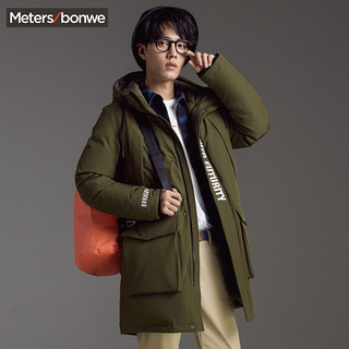 Meters bonwe 美特斯邦威 661594 男士中长款羽绒服