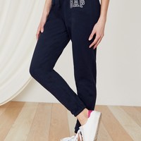 Gap 盖璞 221318 女款logo运动小脚裤 浅石楠灰 XXS(160/64A)
