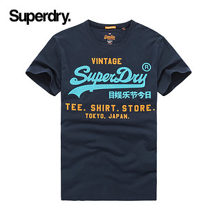 superdry极度干燥男士T恤 2XL NAVY