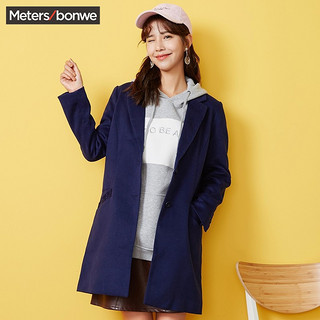 Meters bonwe 美特斯邦威 女士混纺大衣