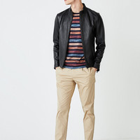 SELECTED 思莱德 男士休闲皮衣外套