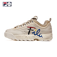 FILA 斐乐 DISRUPTOR II 女子老爹鞋 米色-AG 36.5