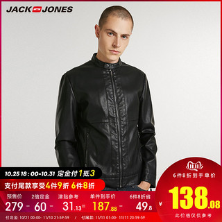 JACK JONES 杰克琼斯 218321516 男士PU夹克