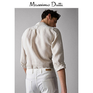 Massimo Dutti 00152052712 男士亚麻衬衫