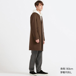 UNIQLO 优衣库 UQ420920 男士羊毛混纺长大衣