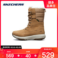 Skechers 斯凯奇 15567 女款雪地靴 栗色/CSNT 36