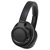 audio-technica 铁三角 SR50BT 耳罩式头戴式动圈主动降噪蓝牙耳机 黑色