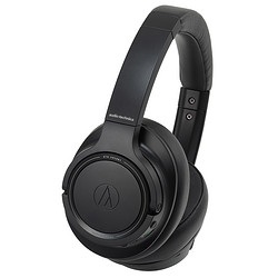 audio-technica 铁三角 ATH-SR50BT 耳罩式头戴式 蓝牙耳机 黑色