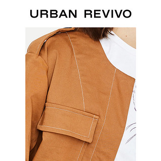 URBAN REVIVO WH08S1EN2000 女士圆领夹克