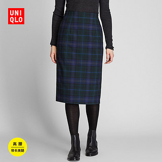 UNIQLO 优衣库 423260 女款高腰格纹紧身裙