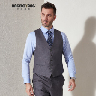 安其罗扬 angeloyang 西装男套装商务正装银行事业单位酒店工装制服