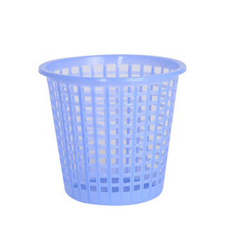 日兴（RIXING）垃圾桶 塑料垃圾篓带压圈厨房卫生间客厅 10个 颜色随机