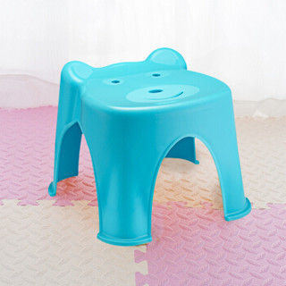 茶花 凳子塑料椅子卡通型儿童凳 绿色 0849*