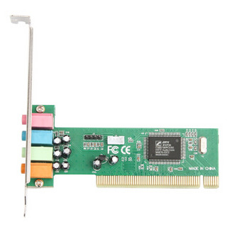 moge 魔羯 台式机PCI 4.1声道环绕立体声 声卡 MIC输出 MC1205