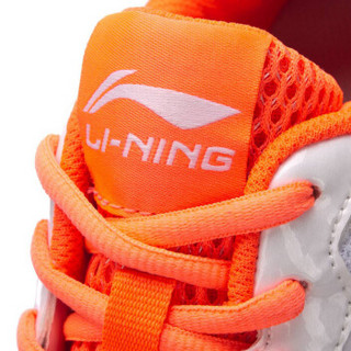 李宁 LI-NING  AYTN044-4 羽毛球系列女子羽毛球训练鞋 标准白/荧光果红 39码
