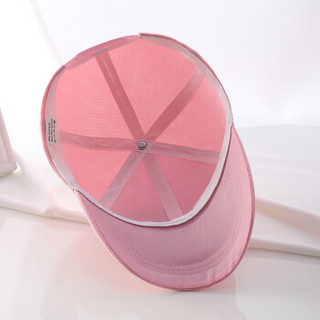 圣苏萨娜棒球帽时尚休闲遮阳帽女户外运动帽子男情侣学生旅游鸭舌帽SN7S508粉色
