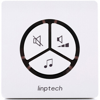 linptech 领普 科技（linptech）门铃 不用电池自发电远距离呼叫器G1白色门铃一拖四(1个发射器+4个接收响铃端)