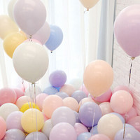 FOOJO 富居 加厚马卡龙气球50只 生日装饰布置儿童活动结婚礼店庆典