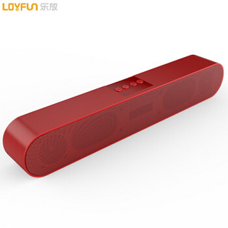 乐放（LOYFUN）A25 音箱音响 电脑手机多媒体有源音箱 家用台式机笔记本低音炮音响便携usb迷你音响 红色