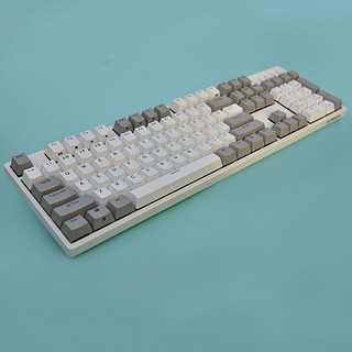DURGOD 杜伽 TAURUS K310 机械键盘（cherry红轴、天然白、白色背光、有线）