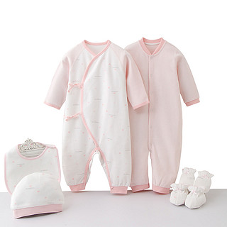 Les enphants 丽婴房 A203101302 婴幼儿针织内衣6件套  A203101302 粉色 66cm