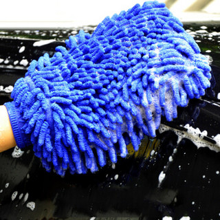 极享 雪尼尔双面洗车手套 汽车洗车工具擦车抹布除尘清洁 小号 JX3001