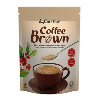 马来西亚进口 泽合怡保三合一红糖咖啡袋装200g（25g*8包）速溶咖啡 冲调饮品 *10件