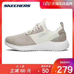 Skechers斯凯奇男鞋一脚蹬懒人鞋 反毛皮拼接运动鞋休闲鞋52587