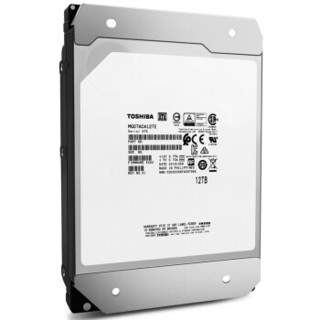 TOSHIBA 东芝 企业级近线储存硬盘 3.5英寸企业级硬盘 12TB MG07 (7200rpm、CMR)