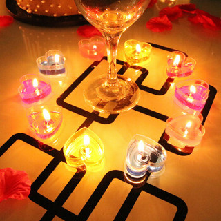 佳妍 烛光晚餐套装七夕情人节求婚布置 纪念日表白蜡烛