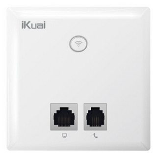 爱快（iKuai）N5 白色 750M双频5GHz无线86型面板AP 企业级酒店别墅wifi接入 POE供电 AC管理