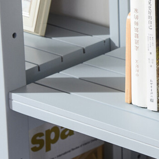 佳佰北欧实木落地置物架简约现代书架收纳架子省空间学生简易书柜