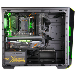 雷霆世纪 Greenlight 945S i7-8700/RTX2070公版/技嘉B360/金士顿8G/240G+27英寸144Hz电竞显示器