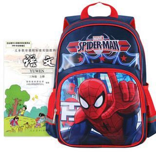 迪士尼（Disney）蜘蛛侠小学生书包男孩1-3年级儿童书包 BA5074B 红色