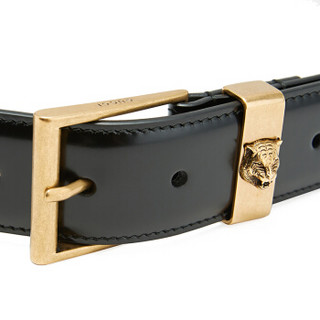 商品gucci 古驰 古驰 男士黑色牛皮虎头腰带 495124 dt90t 1000 105