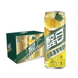 醒目Smart 菠萝啤 酒味汽水 330ml*12听 整箱装 可口可乐公司出品 菠萝啤 *2件