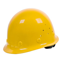 舜选 SHX-K3 圆顶安全帽ABS 工地 工程 工业 建筑 防砸 抗冲击 黄色 1顶