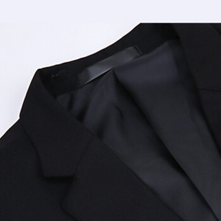 罗蒙（ROMON）西服套装男 2020新款伴郎服结婚礼服三件套 8XF961653 黑色丨西服+西裤+马甲 175/L