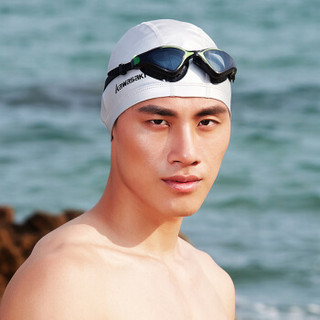 川崎（kawasaki）护目镜泳镜 男士女士高清防雾防水游泳镜 大框舒适贴合游泳眼镜GS-700 黑绿色游泳镜