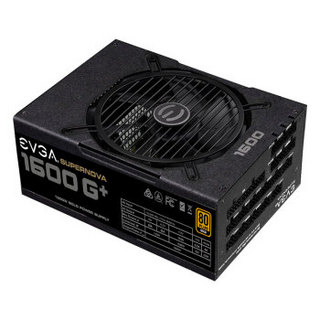 EVGA 额定1600W G+电脑电源(80PLUS金牌/全模组/10年质保/FDB轴承风扇/全日系电容/台式主机电源)