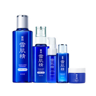 雪肌精SEKKISEI 明星盈润水乳套装(化妆水180ml+乳液130ml+三件组 盈润 保湿 )