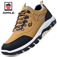 苹果（APPLE）男士百搭运动防滑耐磨透气户外登山休闲男鞋 J09 黄色 40