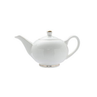 CURTA科得骨瓷茶壶(金边中号)高档创意茶具耐用可微波机洗/11310103880订制